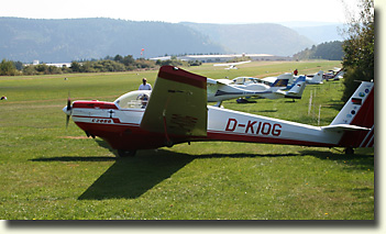 vom Segelflugplatz Mont Royal aus können Sie sich auch einmal alles aus der Vogelperspektive ansehen